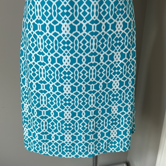 Jude Connally Lisa Blue Print Halter Dress Coastal Sun Summer Beach Spring Sz S - Picture 3 of 10